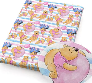 Winnie and Eeyore polyCotton Fabric Half Yard (18” x 55”)