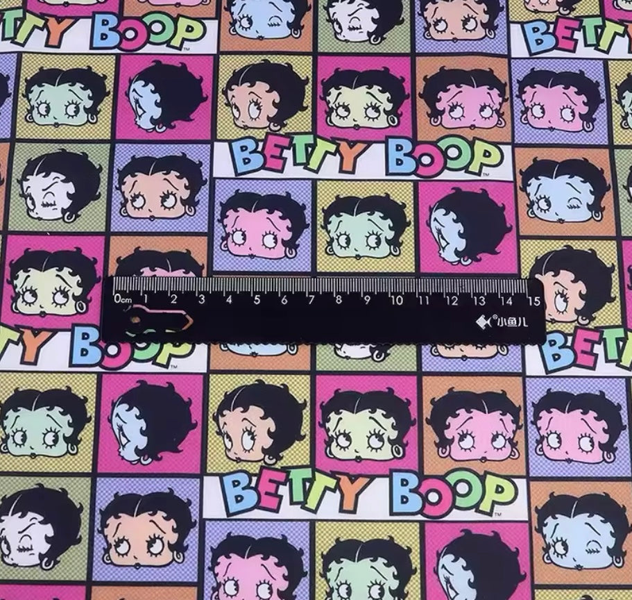 Betty Boop polyCotton Fabric Half Yard (18” x 55”)
