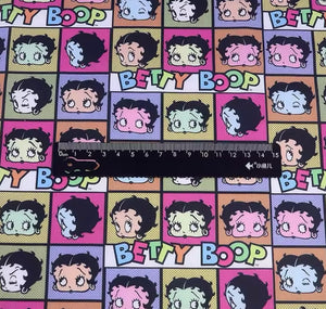 Betty Boop polyCotton Fabric Half Yard (18” x 55”)