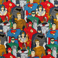 DC Comics Superhero Cotton Fabric - Half Yard (18” x 55”)