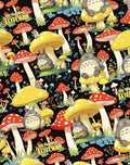 Studio Ghibli Totoro character Polycotton Fabric - Half Yard (18” x 55”) 14630