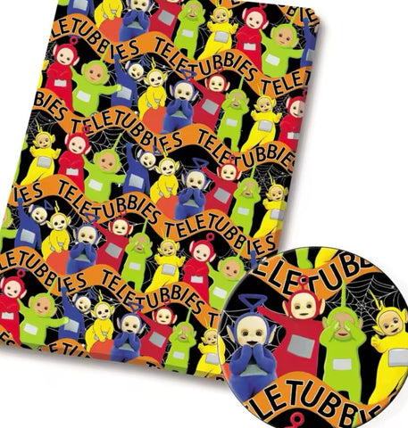 Teletubbies Polycotton Fabric Half Yard (18” x 50”)