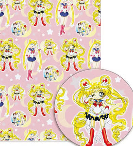 Sailor Moon polyCotton Fabric Half Yard (18” x 55”)