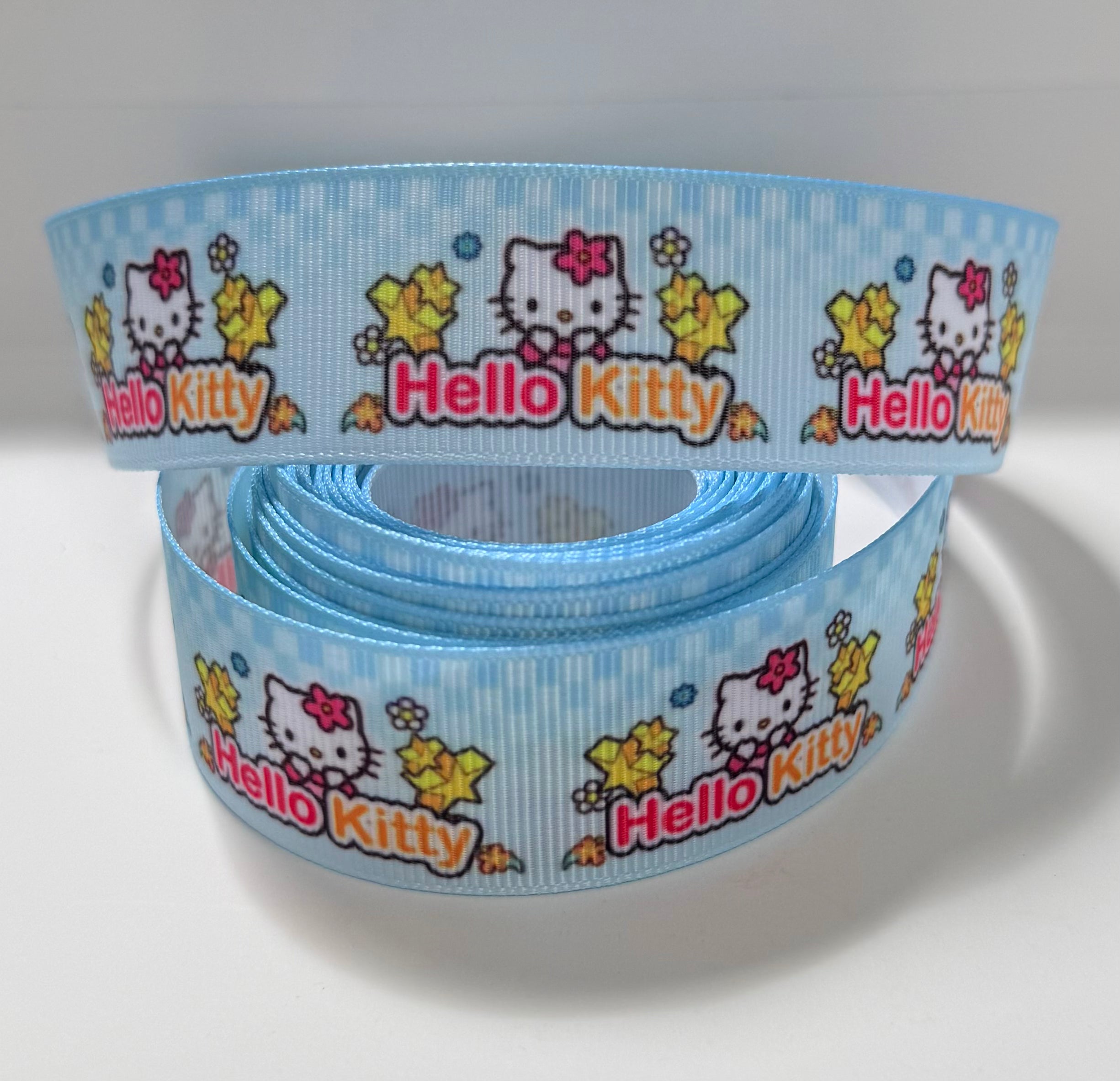 Cute Bow Cat Grosgrain Ribbon