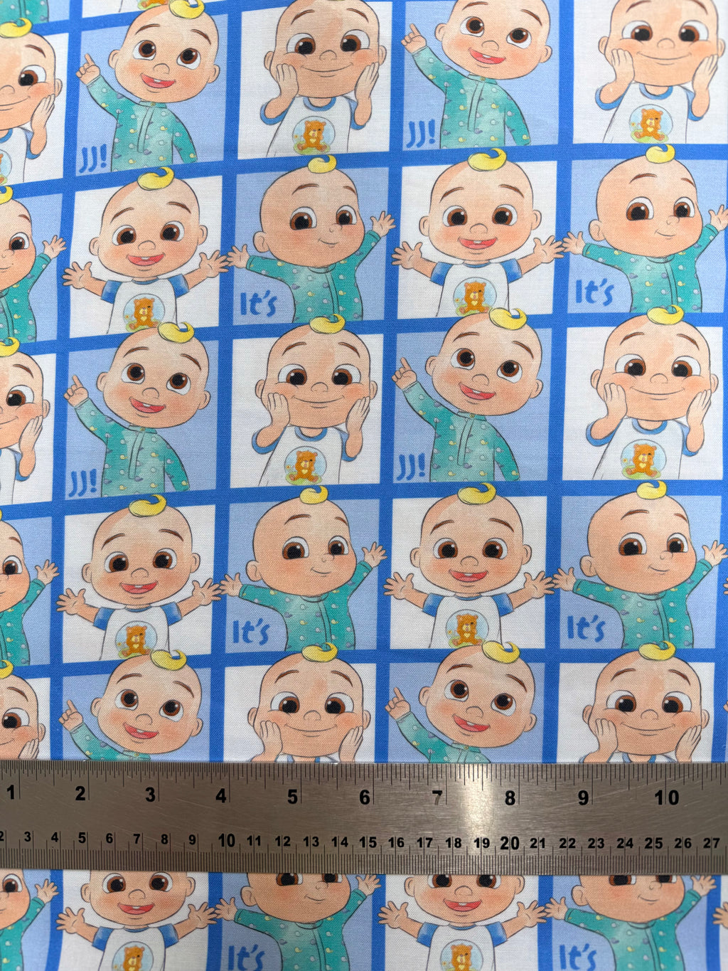 Cocomelon Cotton Fabric - Half Yard (18” x 55”)