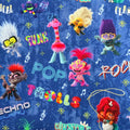 Trolls Cotton Fabric - Half Yard (18” x 55”)