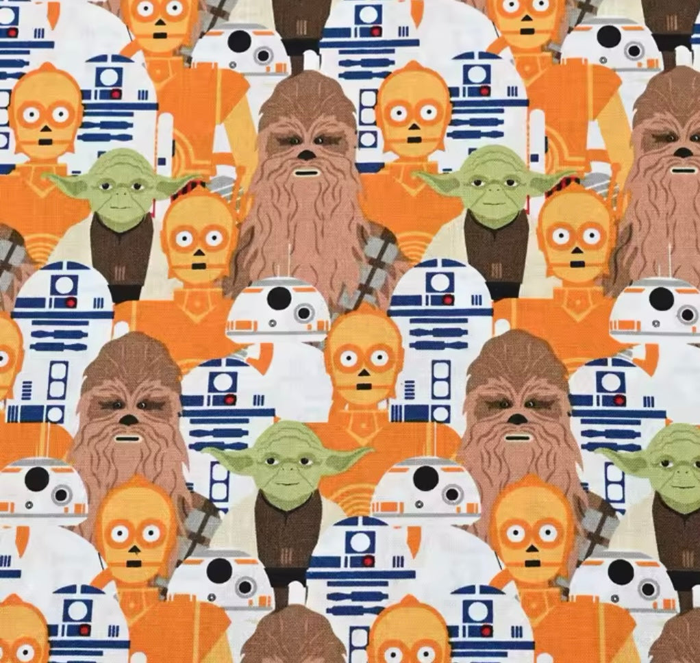 Star Wars polyCotton Fabric Half Yard (18” x 43”)