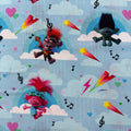 Trolls Cotton Fabric - Half Yard (18” x 55”)