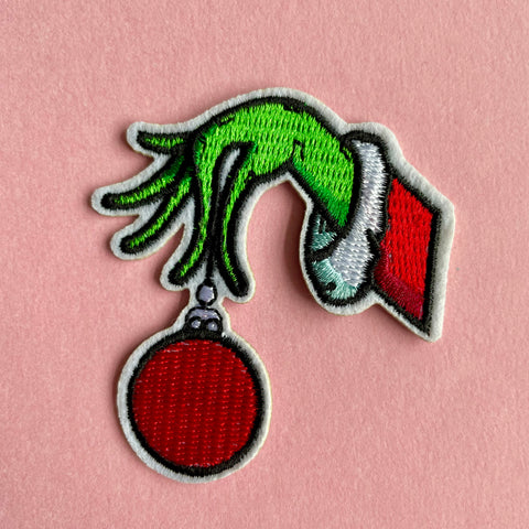 Grinch Embroidered Patch