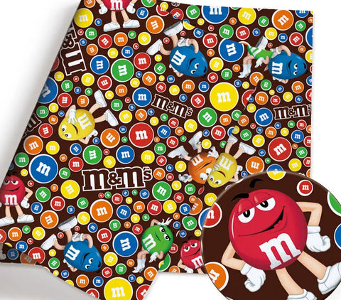 M & Ms polyCotton Fabric Half Yard (18” x 55”)