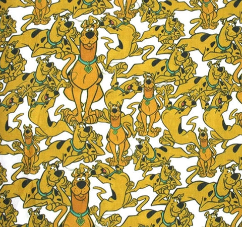 Scooby Doo polyotton Fabric Half Yard (18” x 55”)