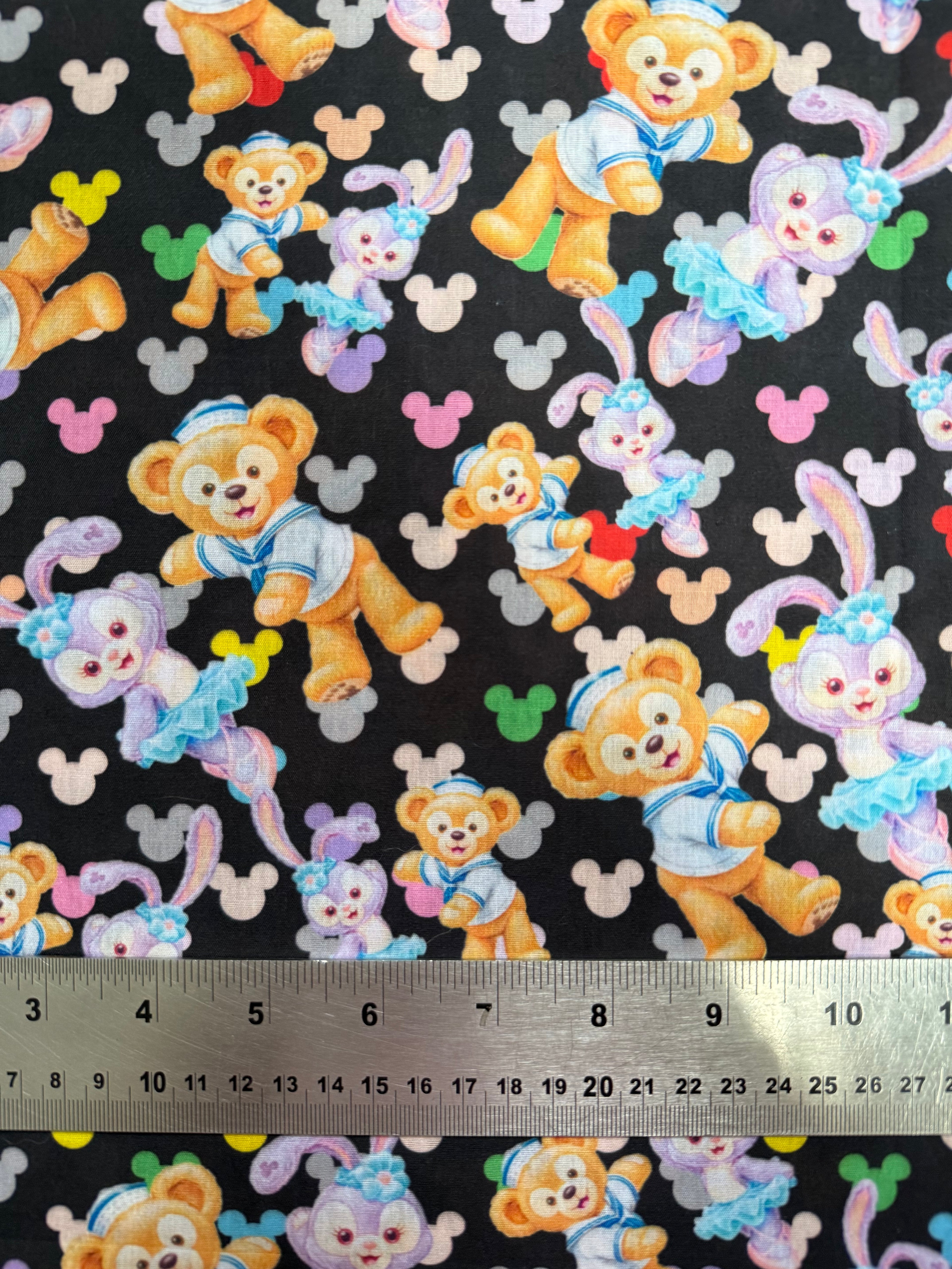 Duffy Bear polyCotton Fabric - Half Yard (18” x 55”)