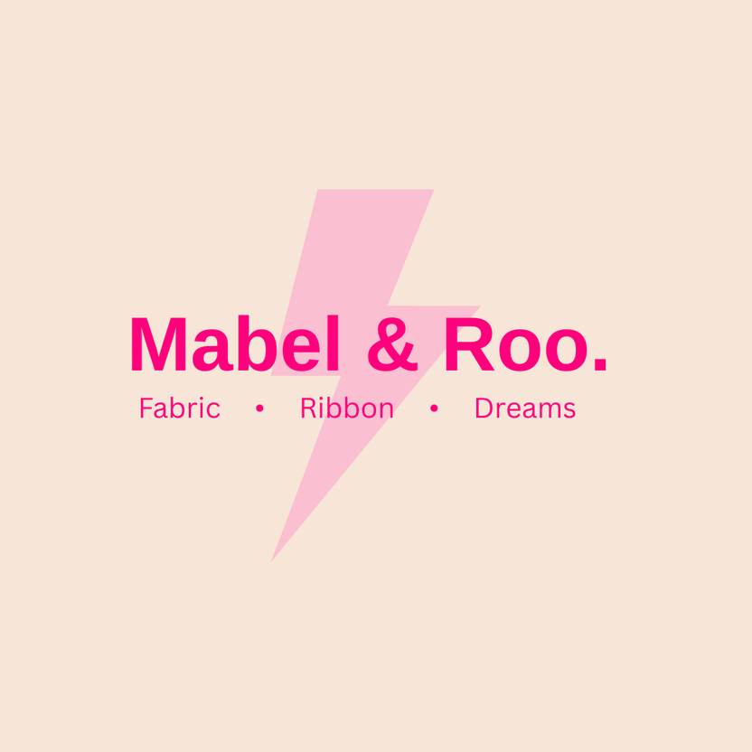 Mabel and Roo character fabric ribbon patches