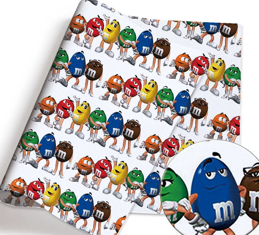 M & M's  polyCotton Fabric Half Yard (18” x 55”)