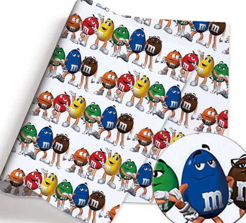 M & M's  polyCotton Fabric Half Yard (18” x 55”)