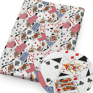 Playing Cards polyCotton Fabric Half Yard (18” x 55”)