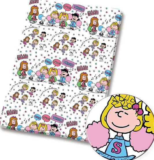 Peanuts Snoopy Charlie Brown polyCotton Fabric Half Yard (18” x 55”) 33267