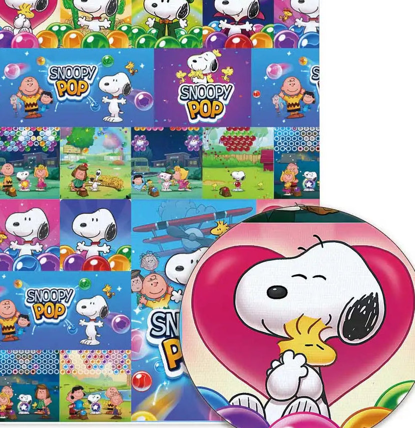Snoopy polyCotton Fabric Half Yard (18” x 55”) 33506