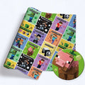 Pixel Blocks game Polycotton Fabric - Half Yard (18” x 55”) 97256