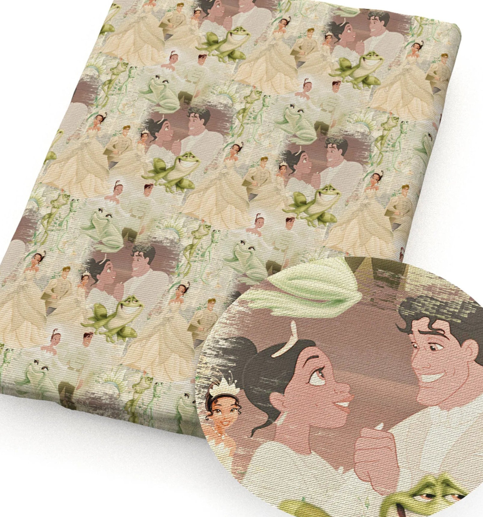 Princess and the frog polyCotton Fabric Half Yard (18” x 55”)