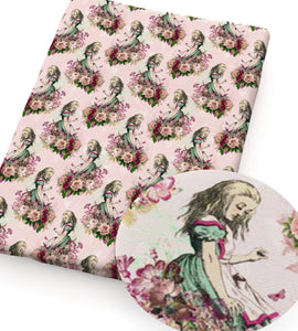 Alice in Wonderland polyCotton Fabric Half Yard (18” x 55”)