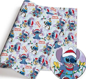 Stitch Christmas Cotton Fabric Half Yard (18” x 55”)