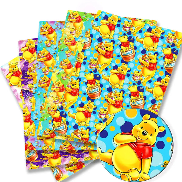 Winnie the Pooh Cotton Fabric Half Yard (18” x 55”)