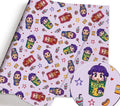 K-Pop Fantasy Anime Polycotton Fabric - Half Yard (18” x 55”) 47480