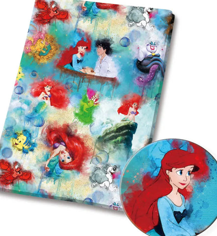Little Mermaid polyCotton Fabric Half Yard (18” x 55”)
