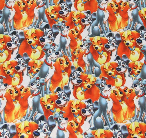 Lady and the Tramp polyCotton Fabric Half Yard (18” x 55”)