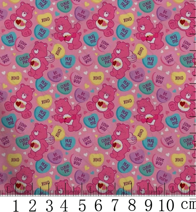 Love a Lot Bear polyCotton Fabric Half Yard (18” x 55”)