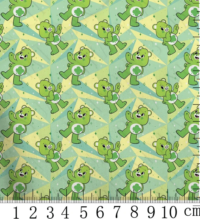 Good Luck Bear polyCotton Fabric Half Yard (18” x 55”)