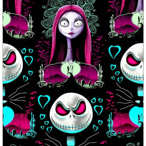 Jack and Sally Cotton Fabric Half Yard (18” x 41”)