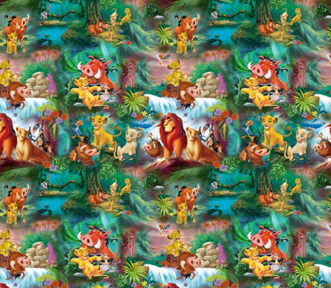 Lion King polyCotton Fabric Half Yard (18” x 55”)
