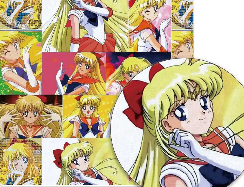 Sailor Moon polyCotton Fabric Half Yard (18” x 55”)