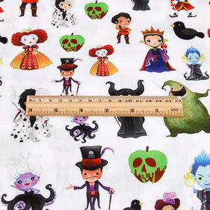 Villains Cotton Fabric Half Yard (18” x 55”)