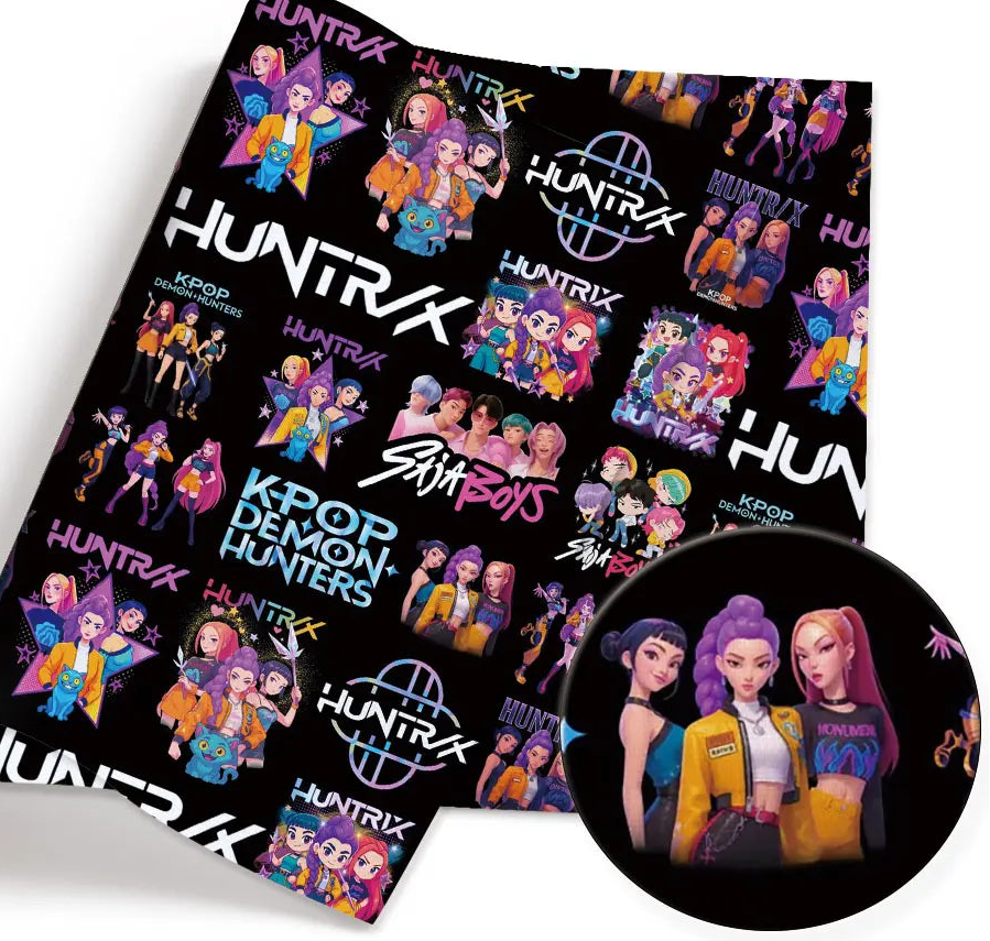 KPop Demon Hunters Derpy polyCotton Fabric Half Yard (18” x 55”) 47526