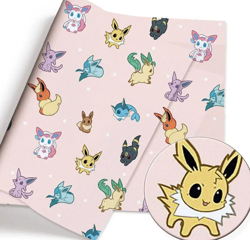 Pokemon PolyCotton Fabric Half Yard (18” x 55”)