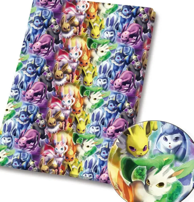 Pokemon polyCotton Fabric Half Yard (18” x 55”)