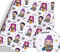 K-Pop Fantasy Anime Polycotton Fabric - Half Yard (18” x 55”) 47481