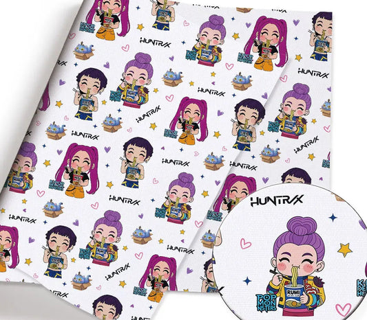 KPop Demon Hunters Derpy polyCotton Fabric Half Yard (18” x 55”) 47481