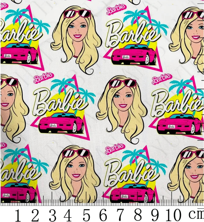 Barbie polyCotton Fabric Half Yard (18” x 55”)