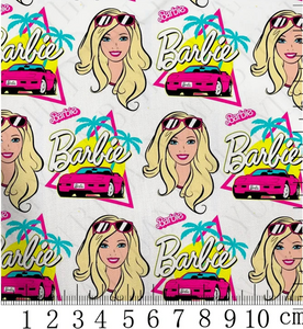 Barbie polyCotton Fabric Half Yard (18” x 55”)