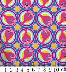 Trolls Poppy polyCotton Fabric Half Yard (18” x 55”)