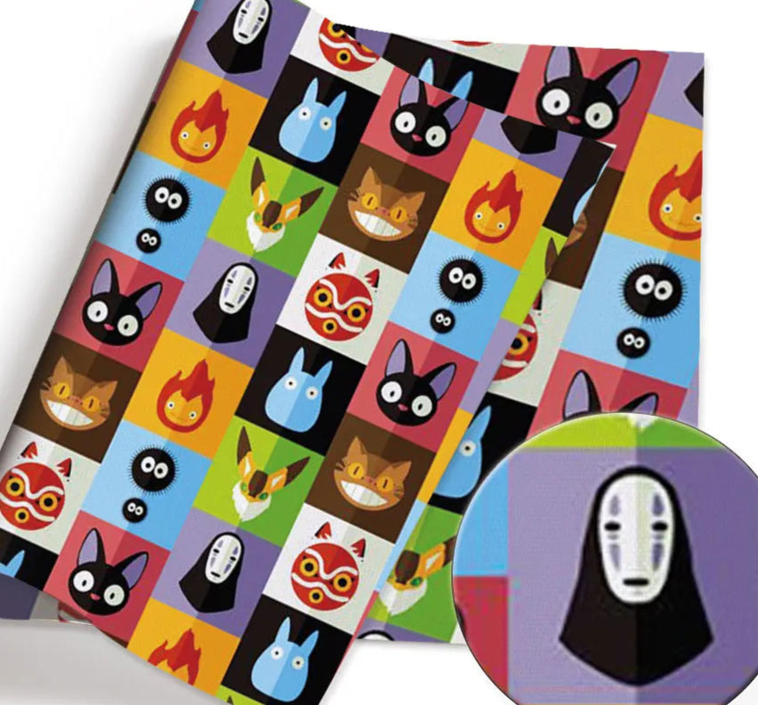 Studio Ghibli polyCotton Fabric Half Yard (18” x 55”)