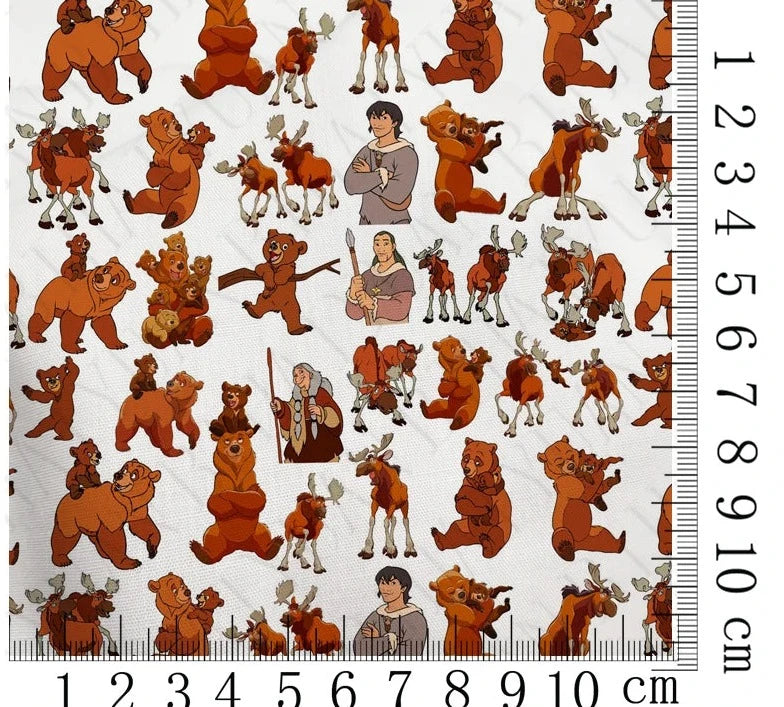 Brother Bear polyCotton Fabric Half Yard (18” x 55”)