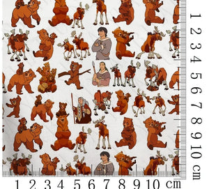 Brother Bear polyCotton Fabric Half Yard (18” x 55”)