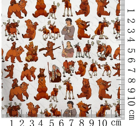 Brother Bear polyCotton Fabric Half Yard (18” x 55”)