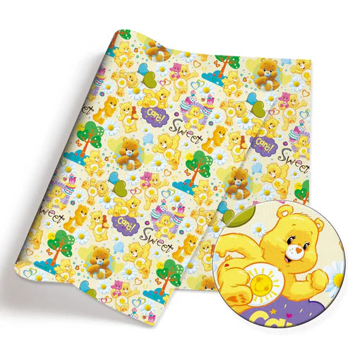 Bear Friends Polycotton Fabric - Half Yard (18” x 55”) 13341