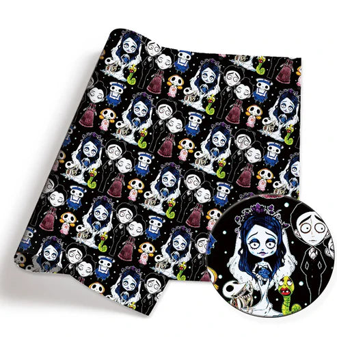 Gothic Romance Girl Polycotton Fabric - Half Yard (18” x 55”) 83084